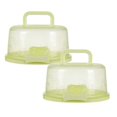 thumbnail image 1 of Oleegame 2PC Produce Storage Portable Cake Box Cake And Cupcake Cake Holder Container For Cake Pie, 1 of 4