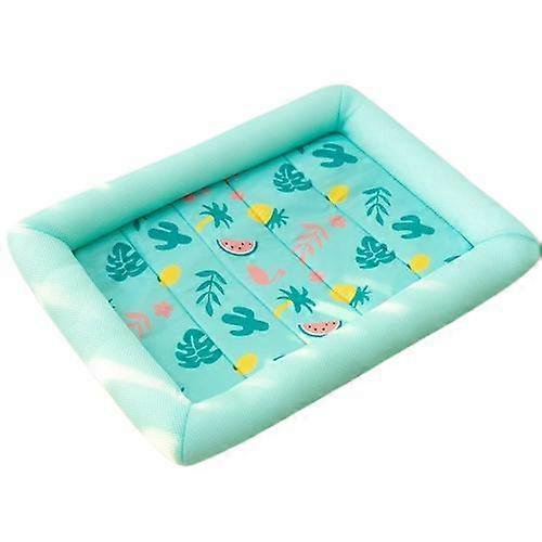 Nueva alfombrilla refrescante de verano para perros, de tallas S a XL, con almohadilla de hielo, alfombrilla cuadrada para dormir para perros y gatos, cama para perros de seda fría de primera calida