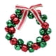 thumbnail image 3 of Guirnalda de campanas navideñas, adorno colgante de pared, corona artificial, decoración navideña Rojo y verde, 3 of 9