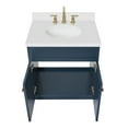 thumbnail image 4 of Ariel Hamlet 31 In. Oval Sink Vanity With White Quartz Countertop In Midnight Blue, 4 of 9