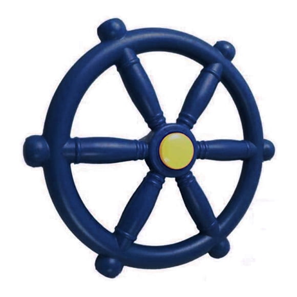 Kids Playground Steering Wheel, Swingset Steering Wheel Attachment, Pirate Ship Wheel for Jungle Gym or Swing Set Blue,1 * Pirate Ships Wheel 1 * Screw 1 * Gasket 1 * Screw cap,blue