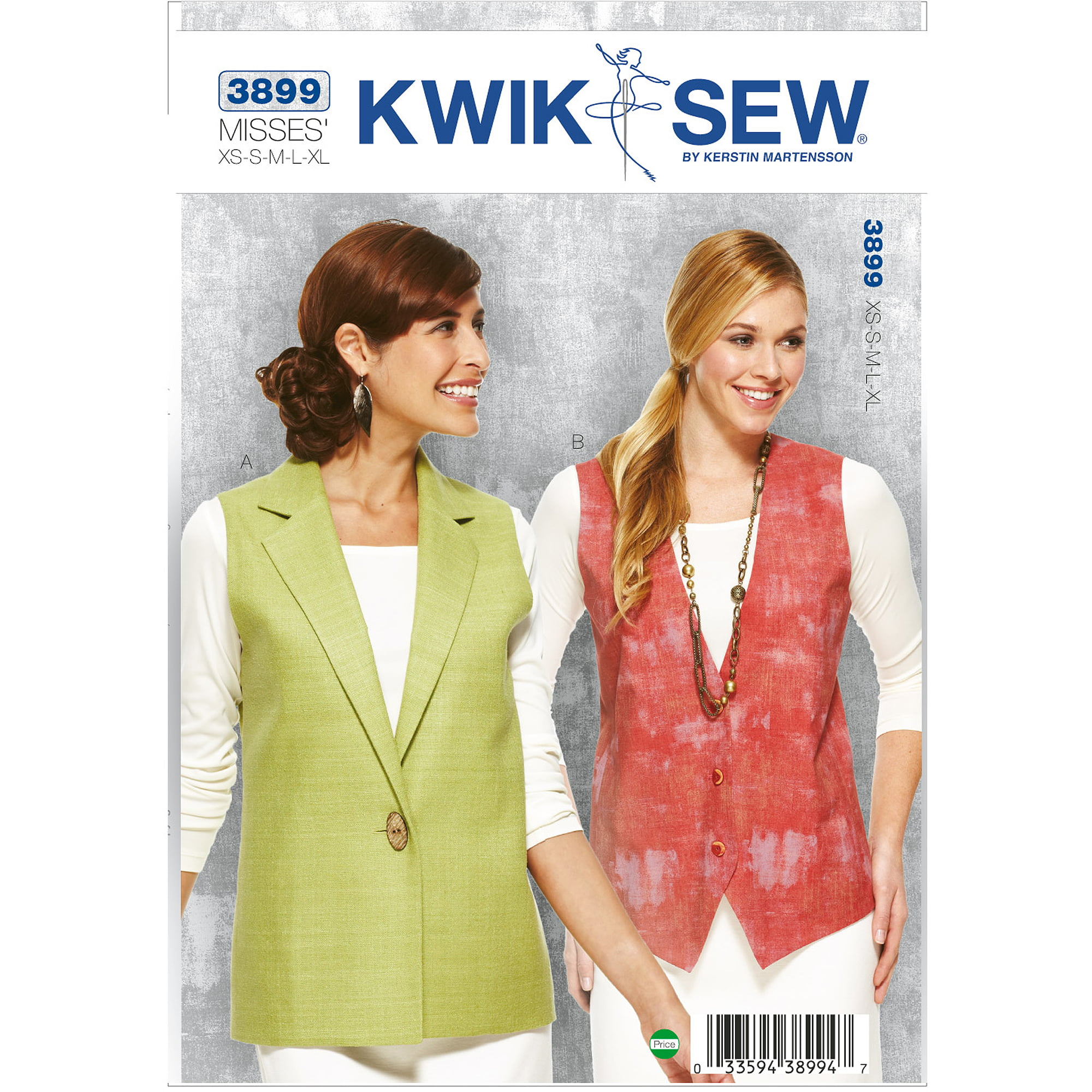 Top & Cardigan KwikSew-3232 Kwik Sew Ladies Sewing Pattern 3232 Skort