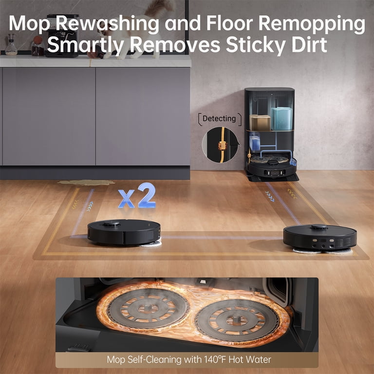 DREAME X30 Ultra Robot Vacuum and Mop Combo, 8300Pa Suction, Mop