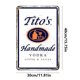 thumbnail image 5 of Placa Metal Vintage Titos Pintura Hierro Rectangular Arte La Pared 30x40cm, 5 of 9