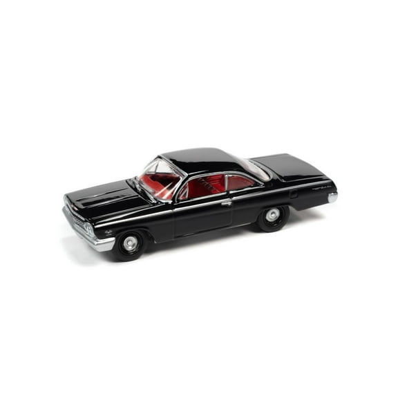 1962 Chevy Bel Air Bubbletop, Tuxedo Black - Johnny Lightning JLSP187/24B - 1/64 scale Diecast Car