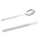 thumbnail image 1 of Juego De Palillos Y Cuchara De Acero Inoxidable, Utensilios Metálicos Con Patrón De Dibujos Animados, Para El Hogar, Camping Y Viajes, 1 of 7