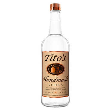 Tito's Handmade Vodka, 1 L Bottle, 40% ABV