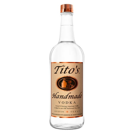 Tito's Handmade Vodka, 1 L Bottle, 40% ABV