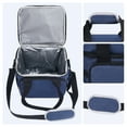 thumbnail image 3 of Unique Bargains Insulated Lunch Bag for Work, Office, Picnic Navy Blue, 3 of 6