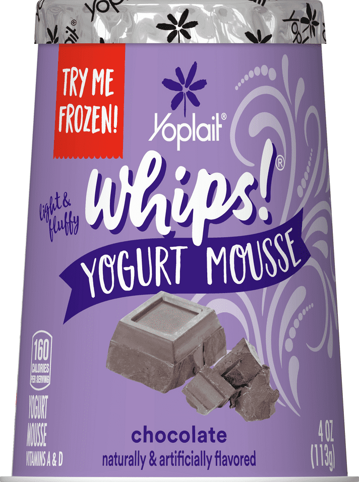 Yoplait Whips! Lowfat Yogurt Mousse, Chocolate, 4 oz