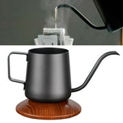 kiskick Fashion 250ml Stainless Steel Long Spout Coffee Drip Pot - Tea Kettle Mug Jug for Pouring Coffee or Tea