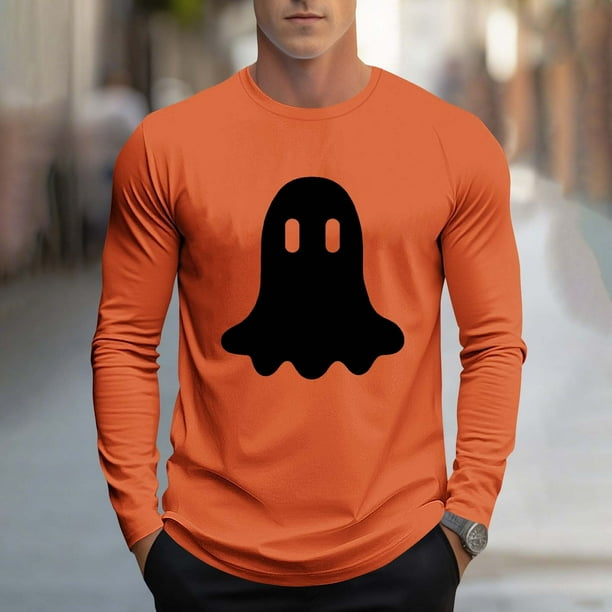 Blusas y camisas de manga larga y cuello redondo para hombre, moda informal, estampado, deportivas, de manga larga y cuello redondo, blusas, camisas, blusas para hombre, poliéster