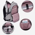 thumbnail image 4 of Mochila para portátil para mujer, moderna, para viaje, negocios, trabajo, con puerto USB y candado (violeta), 4 of 7