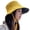 Yellow, variant on Women Beach Hat Packable Large Brim Floppy Sun Hat Reversible UPF 50+ Beach Sun Bucket Hat