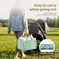 thumbnail image 4 of Baby Diaper Caddy Organizer Nursery Storage Bin Basket with Handle Portable Diaper Organizer Suitable for Indoor Outdoor, 4 of 11