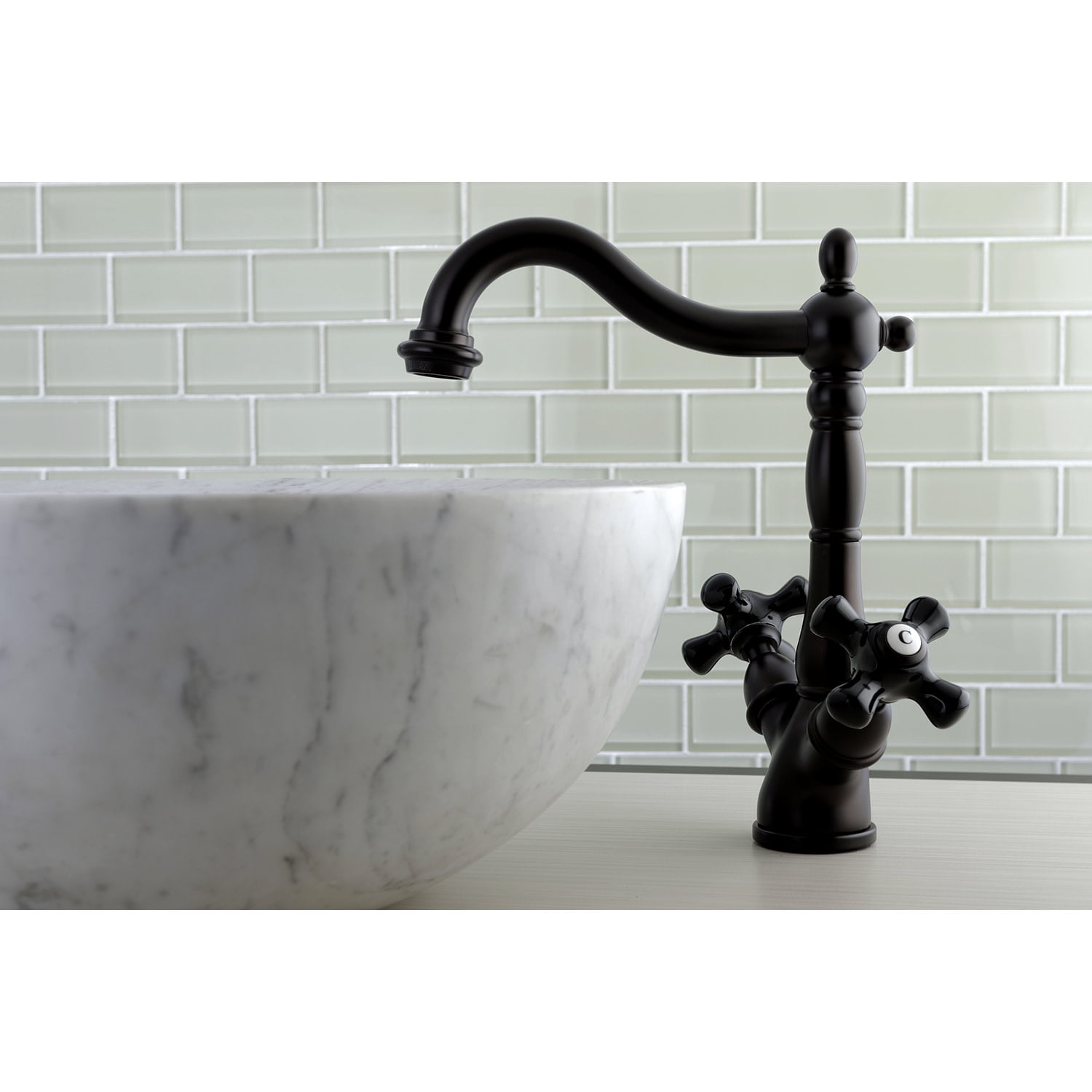 Kingston Brass KS1495PKX Duchess 2-Handle Vessel Household Faucet, Oil Rubbed Bronze
