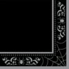 Halloween Black Wicked Web Lunch Napkins, 18-Count