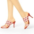 thumbnail image 2 of BLISSFUL STEP Women's Printed Stiletto Heels Slides Sandals, 2 of 7