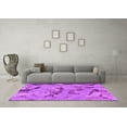 thumbnail image 3 of Ahgly Company Indoor Square Abstract Pink Modern Area Rugs, 7' Square, 3 of 4