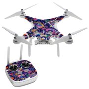 Purple Paisley DJI Phantom 3 Professional Skin Skins Vinyl Decal Kit