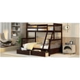 thumbnail image 6 of JERFIT Bunk Bed with Ladders and Two Storage Drawers(Espresso), 6 of 9