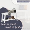 thumbnail image 4 of Craftsbury 36-Inch Solid Wood Entryway Bench with Storage Shelf – Easy Assembly Small Seating Bench for Hallway, Living Room, or Foyer by (White), 4 of 5