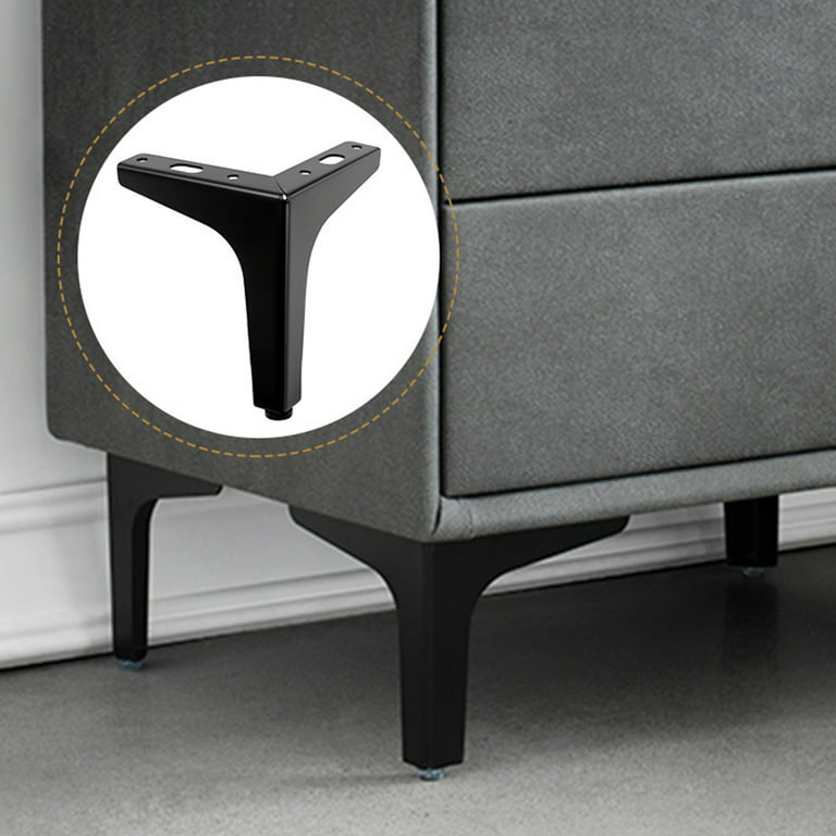 GENEMA 4Pcs Right Angle Support Sofa Legs Furniture Legs Replacement  Furniture Hardware