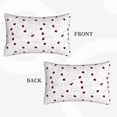 thumbnail image 2 of Rateoe Ladybugs Flying On Dotted Route Pattern Pillow Covers with Invisible Zipper(Pillows are not Included) Standard Pillowcases-16"x24", 2 of 6