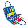 thumbnail image 1 of Tablero de actividades educativas, regalos de cumpleaños, vestido básico fino, habilidades motoras, tablero de actividades para pequeños para , Estilo f Hugo tablero ocupado, 1 of 10