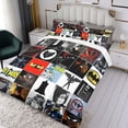 thumbnail image 3 of Batman Conjunto de sábanas temático, trío de piezas, cómodo y amigable con la piel, diseño único, regalo de decoración para el hogar para familiares, amigos y fans,140cm *210cm, 3 of 6