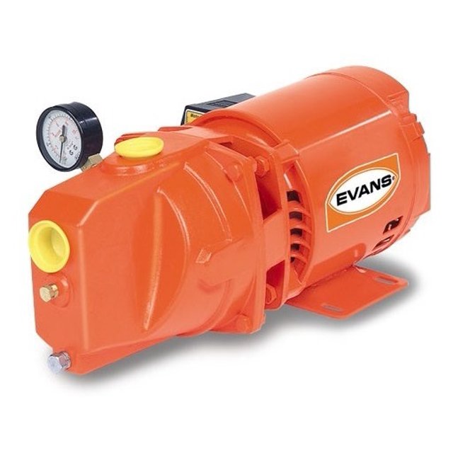 Motobomba Jet Evans de Hierro Con Motor Eléctrico 0.75 Hp
