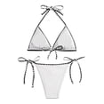 thumbnail image 6 of Afdoent Women's Bikini Sets Womens Swimsuits Thong Micro Bikini Ditsy Floral Two Piece Sets Bathing Suit Color Block Bandeau Swim Top Trendy Beach Swimwear, 6 of 6
