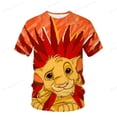 thumbnail image 2 of Disney Lion King Simba 3D PrintedAnime niños camiseta verano Casual lindo niños niñas camiseta Tops cuello redondo niños camisa Anime Clothing100 Gao Jinjia LED, 2 of 2