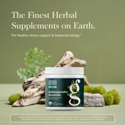 Gaia Herbs Organic Ashwagandha Gummies - Stress Support* - Supports Healthy Cortisol Balance* - Made with Cinnamon & Ginger - Gluten Free & Vegan - 120 Count (40 Servings)