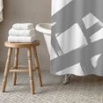 thumbnail image 3 of Creative Products Gray Paint Strokes 71x74 Shower Curtain, 3 of 7
