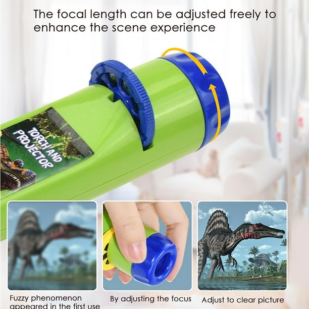 Jouet Lampe Torche Torche Portable Projection Dessins Animés D'Ombres | Projecteur Lumière Enfant Pour Garçons Filles, Histoires Du Coucher, Apprentissage , Projection Jouet