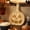 Khaki c, variant on Halloween Pumpkin Outline Natural Wood Serving Platter, Engraved Jack-o'-Lantern Face Wood Tray For Candy Nut Fruit Cheese Party Table Decor(7.08*7.48)D