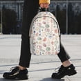 thumbnail image 2 of Easygdp Doodle Wine Mochila Ligera de 15 Pulgadas para Estudiantes, Mochila Cómoda para la Escuela y Viajes, Correas Ajustables, 2 of 6
