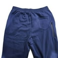 thumbnail image 5 of Qgtaibl Fleece Jogger Sweatpants for Men Winter Elastic Waist Drawstring Trousers Solid Color Running Athletic Workout Pants with Pockets Navy (Mens L), 5 of 9