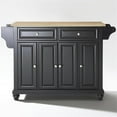 thumbnail image 5 of Crosley Furniture Cambridge Natural Wood Top Kitchen Island in Black, 5 of 8
