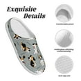 thumbnail image 5 of Lsque Funny Beagle Active Dog Pattern Womens Comfort Cotton on Scuff With Memory Foam and Anti-skid Sole Slipper-42/43, 5 of 7