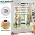 thumbnail image 3 of Yayeee Window Curtains Light Filtering 63"x42" Grommet Panel Pair Home Living Room Decor, Hamster Flower, 3 of 7
