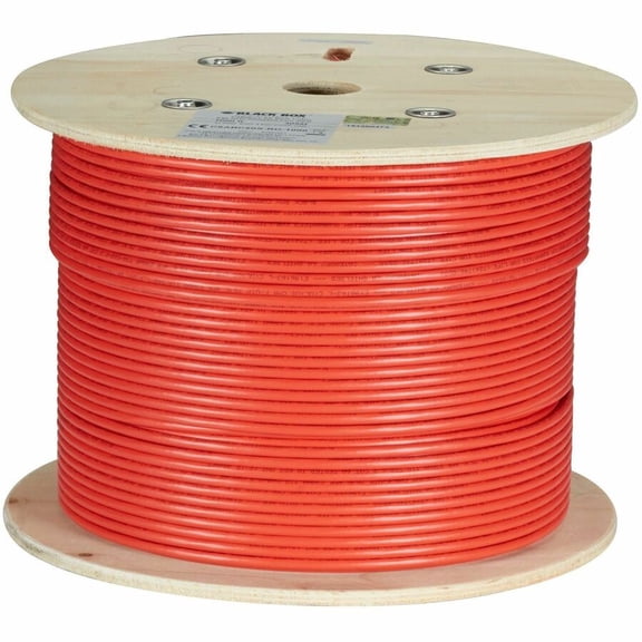 Black Box CAT6A Bulk Cable Stranded UTP 650 MHz CM PVC PoE 1000 ft