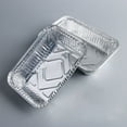 GIUHUIZ Disposable Tinfoil Box Barbecue Aluminum Foil Lunch Box