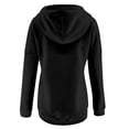 thumbnail image 5 of Babysbule Winter Coats for Women Fashion Women Zipper Winter Lengthened Plush Long Sleeve Outwear Clearance Tops, 5 of 6