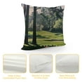 thumbnail image 4 of Fenyluxe Golf Course Print Corduroy Throw Pillow Covers Soft Square Throw Pillow Case Decor Sofa Living Room White, 4 of 5
