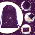 thumbnail image 3 of Bolsas de terciopelo con cordón Hillban para joyería, 4 x 6 pulgadas, color morado, 3 of 6