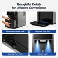 thumbnail image 3 of Simzlife Countertop Nugget Ice Maker - 33lbs/24h Chewable Sonic Pellet Ice Machine, 1.8L Removable Tank, Auto Self-Cleaning & Smart Measured Dispensing for Home, Office, Party, 3 of 11