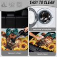 thumbnail image 4 of KUIFORTI Sunflower Cow Print Universal Car Trunk Mat Easy to Clean Car Cargo Liner Vehicle Interior Accessories Anti-Slip Suitable for Most Car Automotive Trunk Protection Mat, 4 of 7