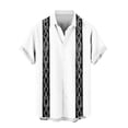 thumbnail image 5 of Men's Shirts Cuban Guayabera Casual Short Sleeve Button Down Textured Shirt Lightweight Summer Beach Hawaiian Shirts White XL, 5 of 6